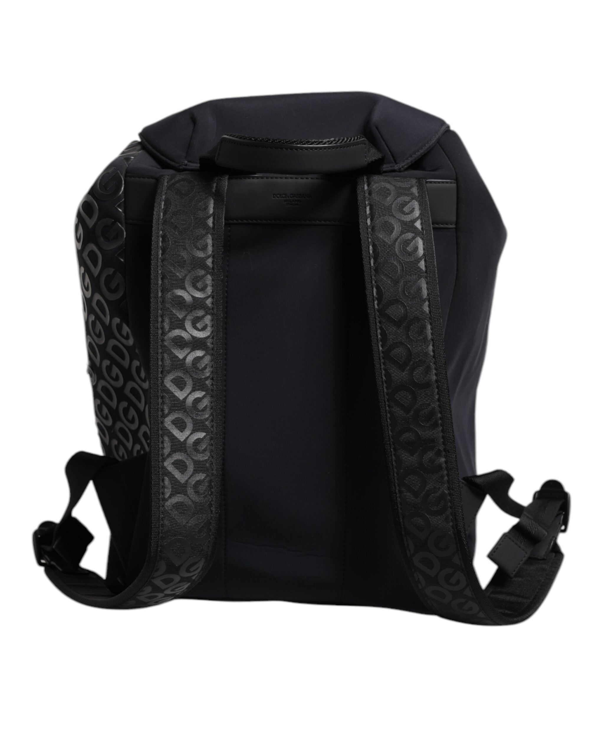 Dolce & Gabbana Black Neoprene Nylon DG Logo School Backpack II Dolce & Gabbana