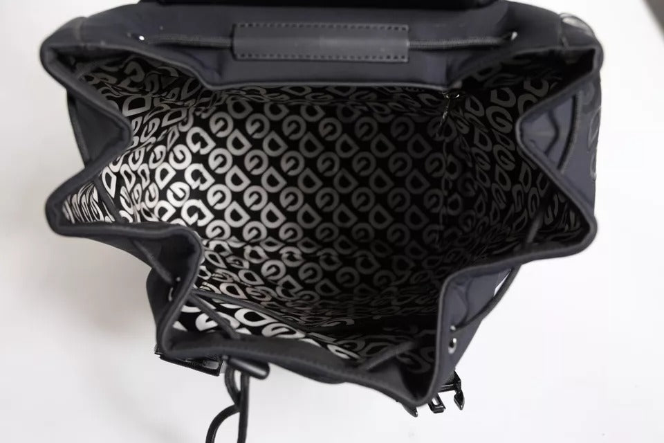 Dolce & Gabbana Black Neoprene Nylon DG Logo School Backpack II Dolce & Gabbana
