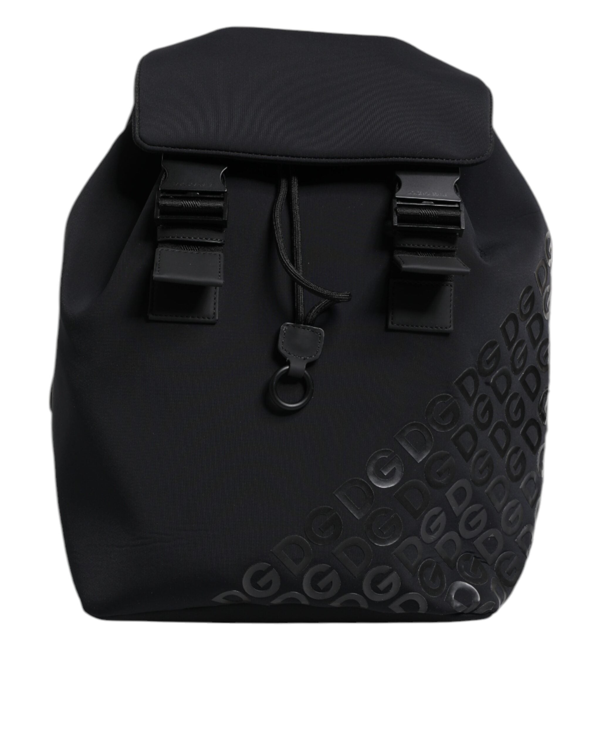 Dolce & Gabbana Black Neoprene Nylon DG Logo School Backpack III Dolce & Gabbana
