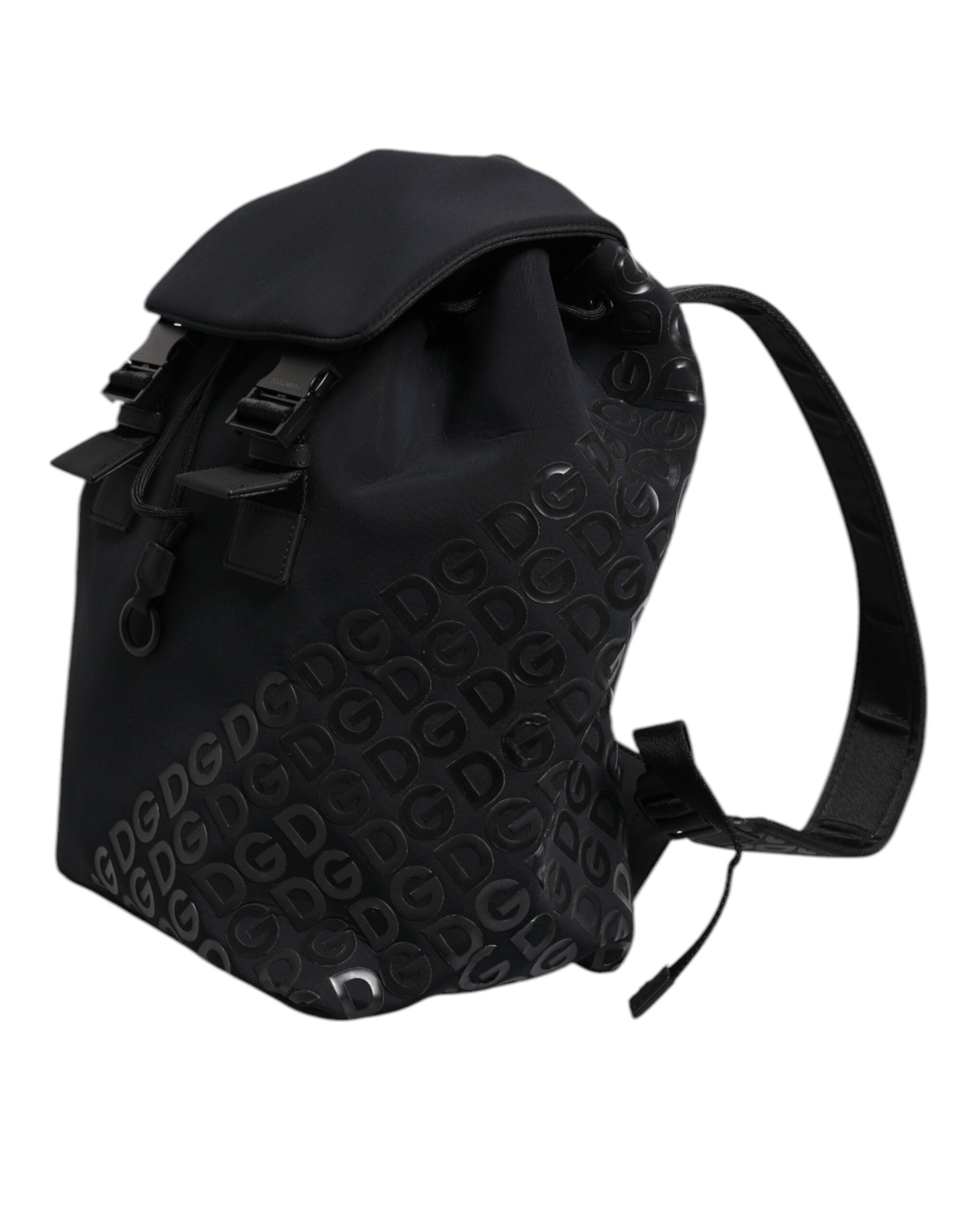 Dolce & Gabbana Black Neoprene Nylon DG Logo School Backpack III Dolce & Gabbana