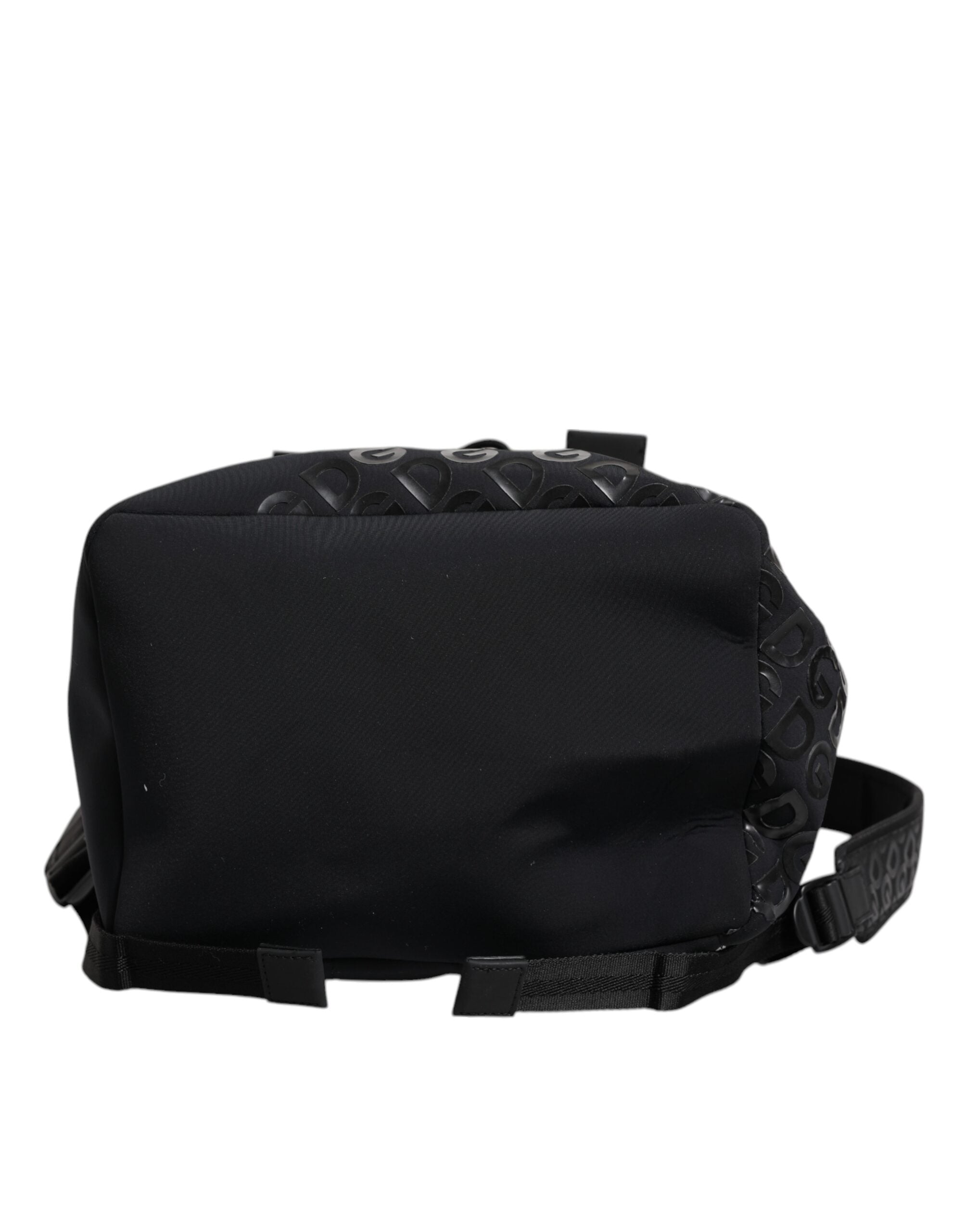 Dolce & Gabbana Black Neoprene Nylon DG Logo School Backpack III Dolce & Gabbana