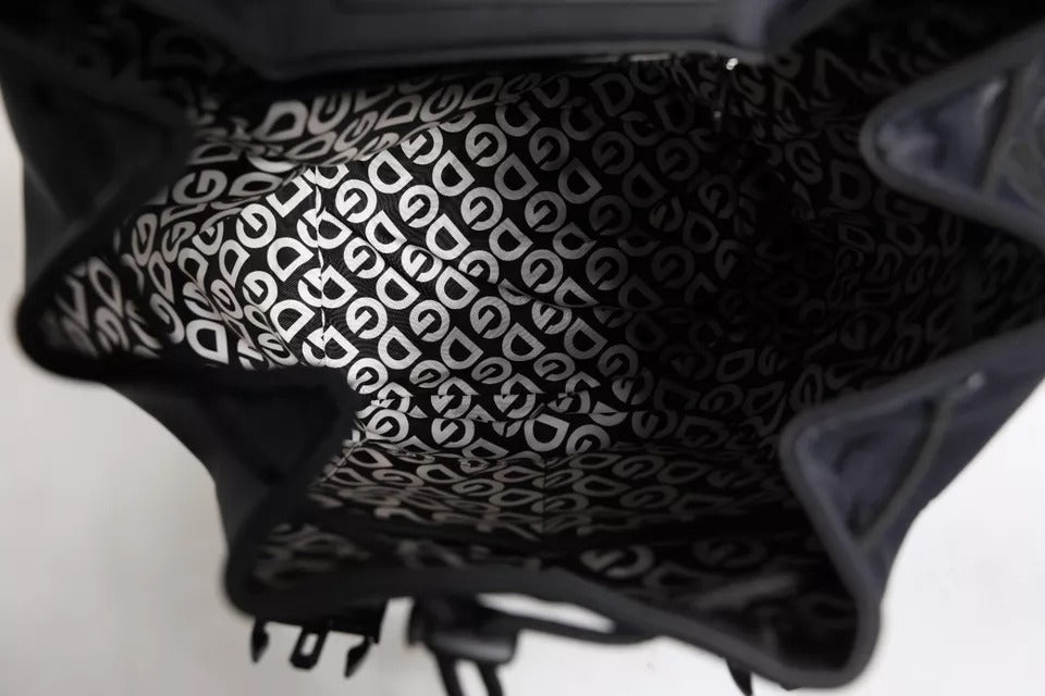 Dolce & Gabbana Black Neoprene Nylon DG Logo School Backpack III Dolce & Gabbana