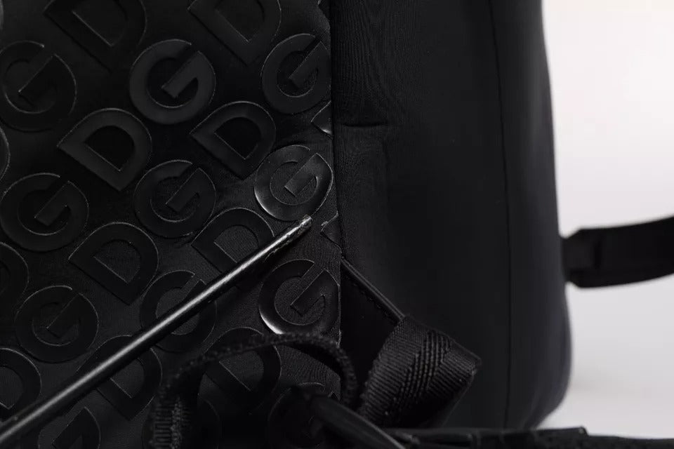 Dolce & Gabbana Black Neoprene Nylon DG Logo School Backpack III Dolce & Gabbana