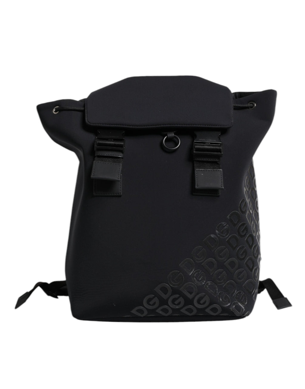 Dolce & Gabbana Black Neoprene Nylon DG Logo School Backpack IV Dolce & Gabbana