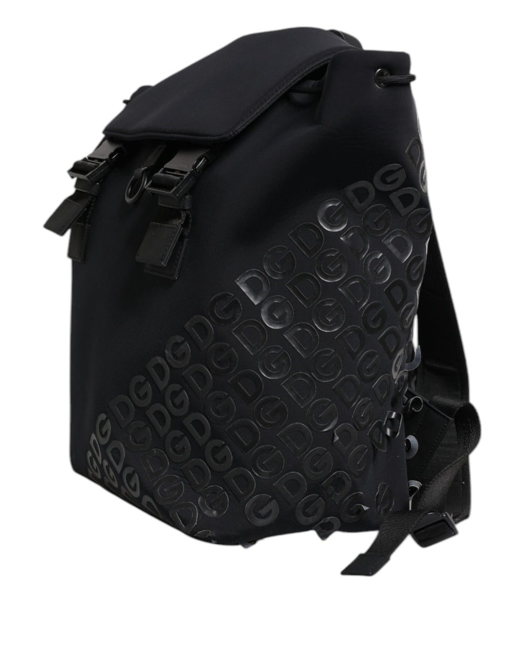 Dolce & Gabbana Black Neoprene Nylon DG Logo School Backpack IV Dolce & Gabbana