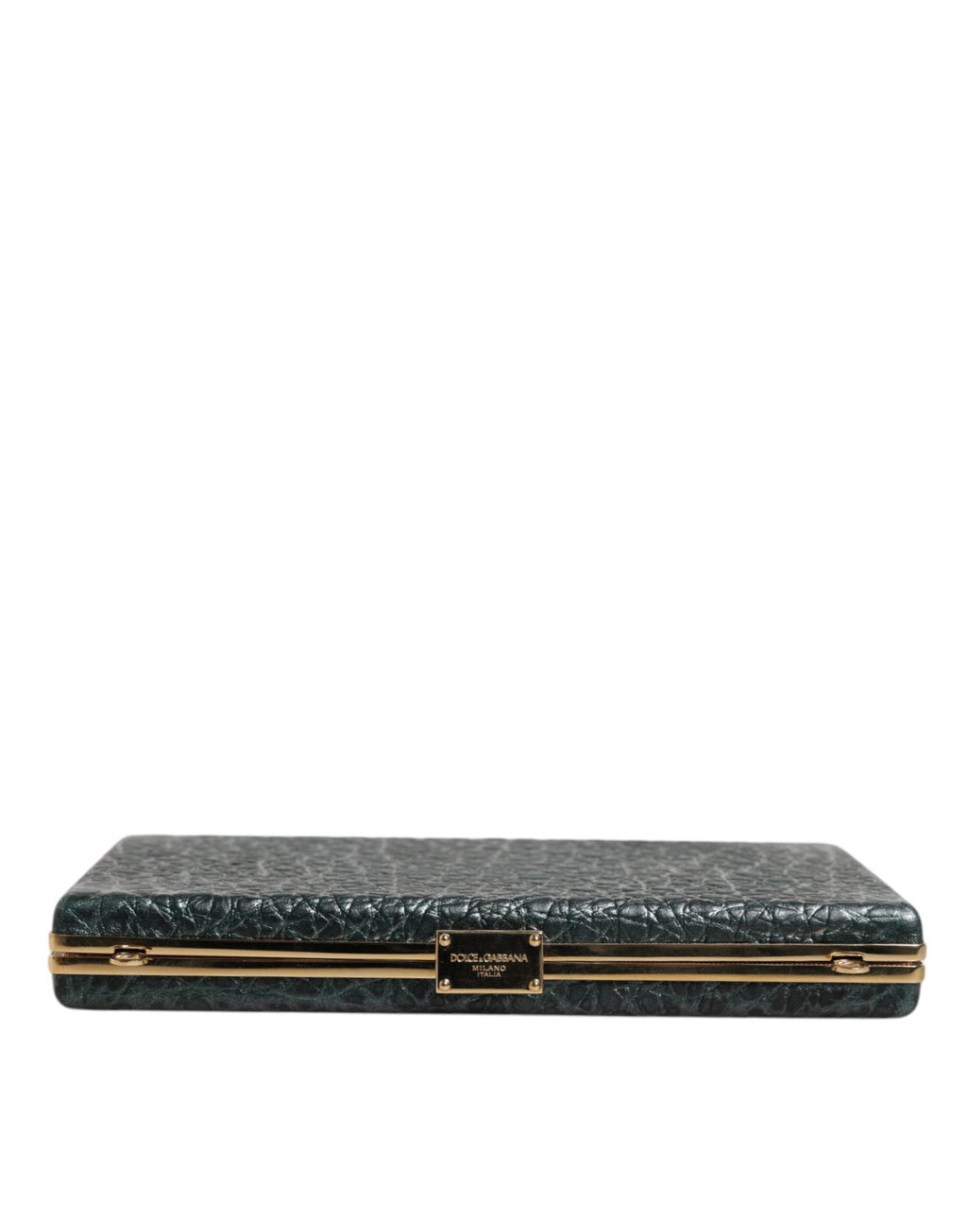 Dolce & Gabbana Black Leather Clutch Evening Crossbody Bag Dolce & Gabbana