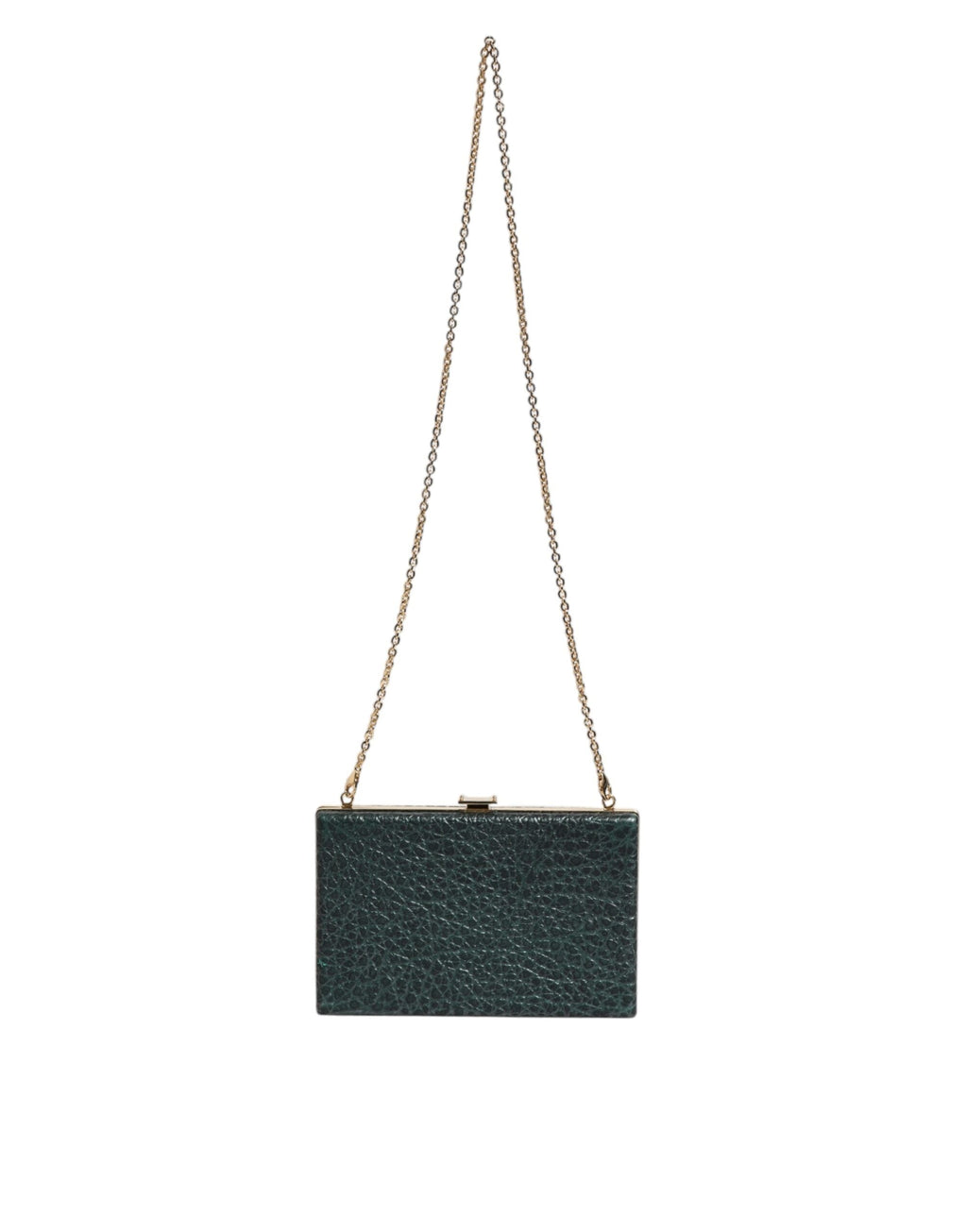 Dolce & Gabbana Black Leather Clutch Evening Crossbody Bag Dolce & Gabbana