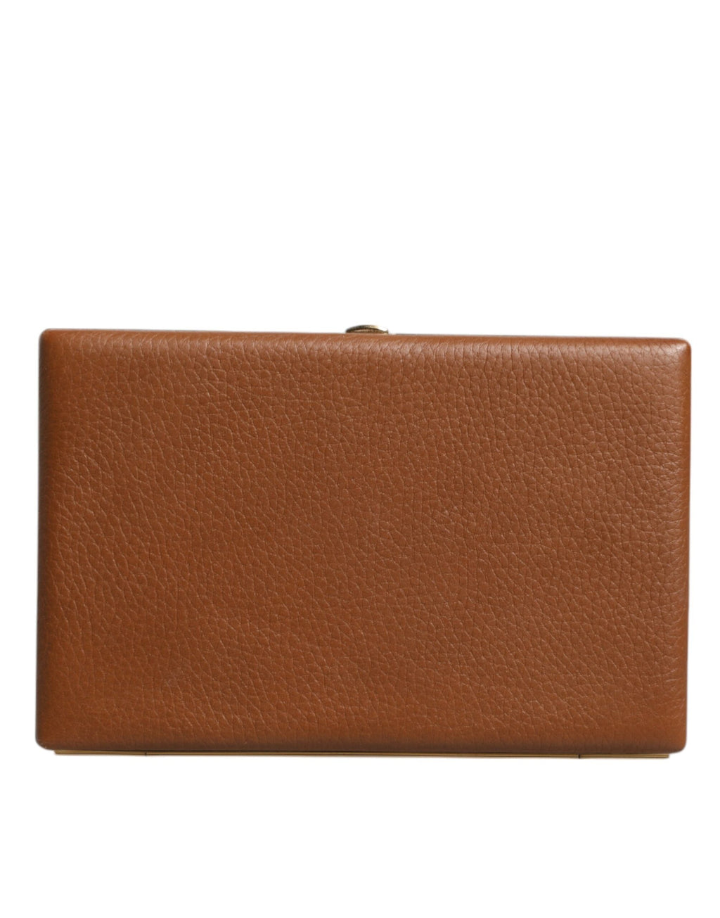Dolce & Gabbana Brown Leather Clutch Evening Crossbody Bag Dolce & Gabbana