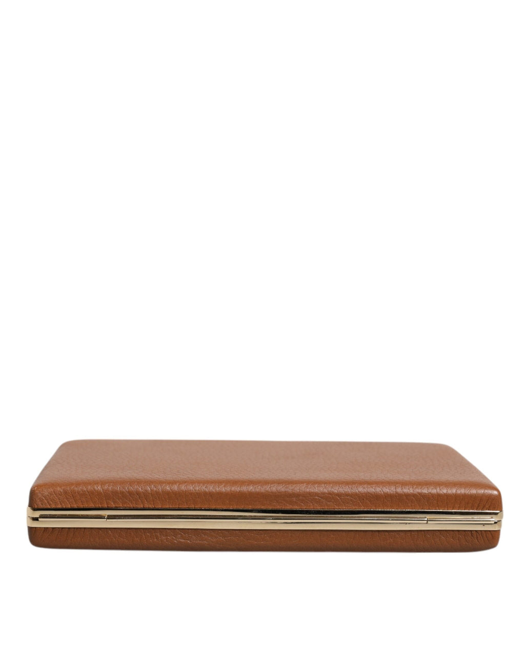 Dolce & Gabbana Brown Leather Clutch Evening Crossbody Bag Dolce & Gabbana
