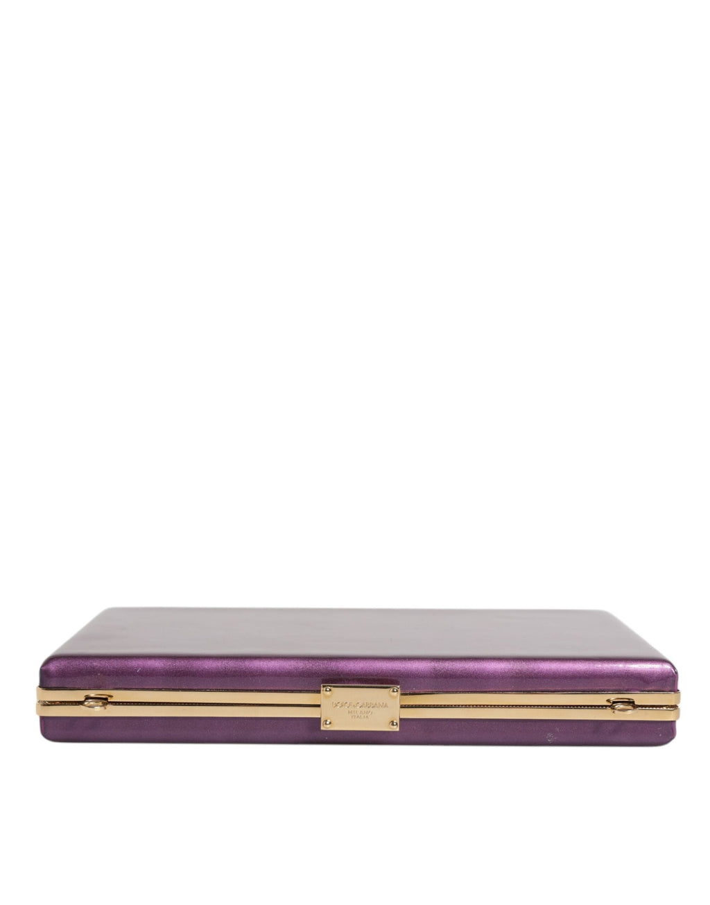 Dolce & Gabbana Purple Leather Clutch Evening Crossbody Bag Dolce & Gabbana