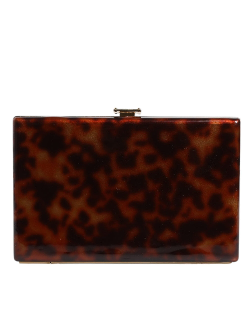 Dolce & Gabbana Brown Leather Clutch Evening Crossbody Bag II Dolce & Gabbana