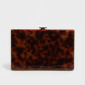 Dolce & Gabbana Brown Leather Clutch Evening Crossbody Bag Dolce & Gabbana