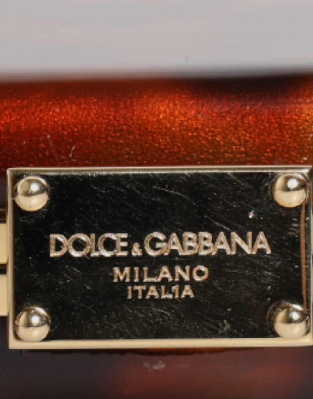 Dolce & Gabbana Brown Leather Clutch Evening Crossbody Bag II Dolce & Gabbana