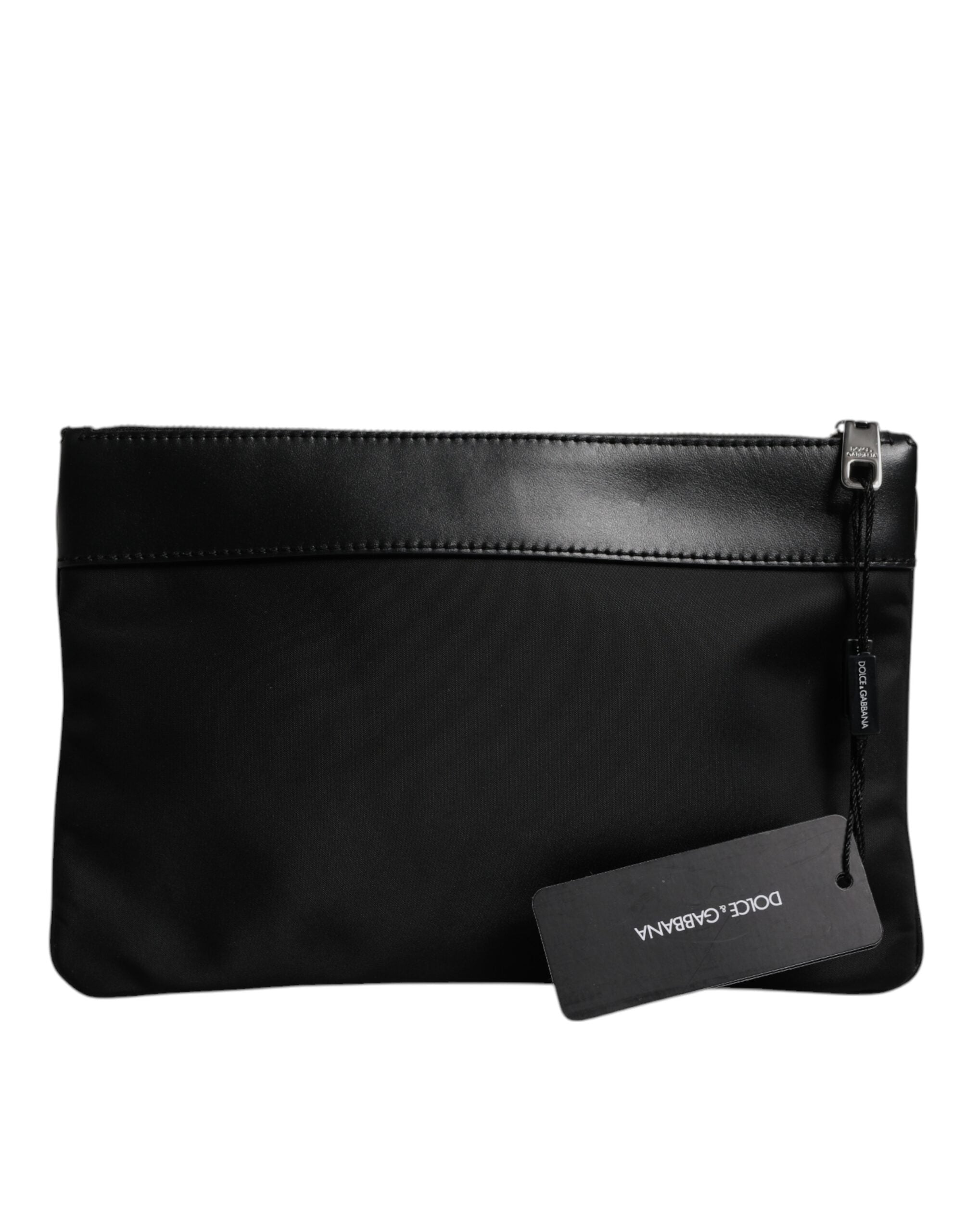 Dolce & Gabbana Multicolor Leopard Jacquard Logo Plaque Pouch Bag Dolce & Gabbana