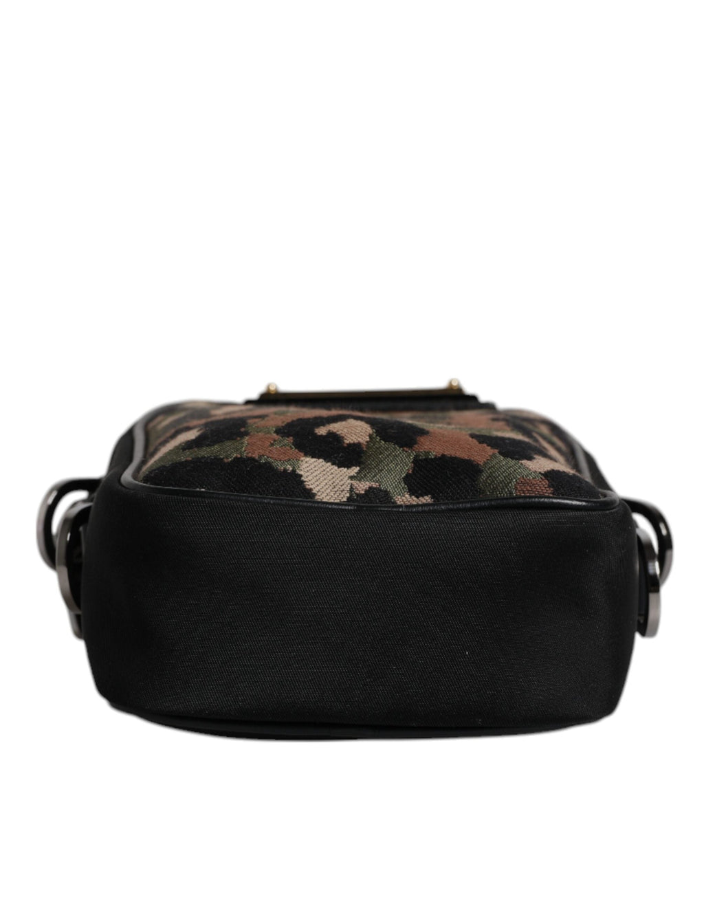 Dolce & Gabbana Multicolor Leopard Jacquard Logo Plaque Neck Strap Bag Dolce & Gabbana
