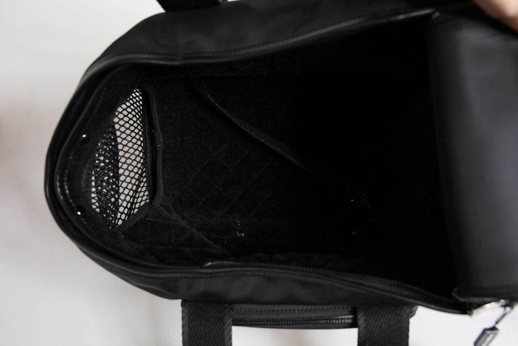 Dolce & Gabbana Black Shoulder Strap Pet Carry Logo Plaque Bag Dolce & Gabbana