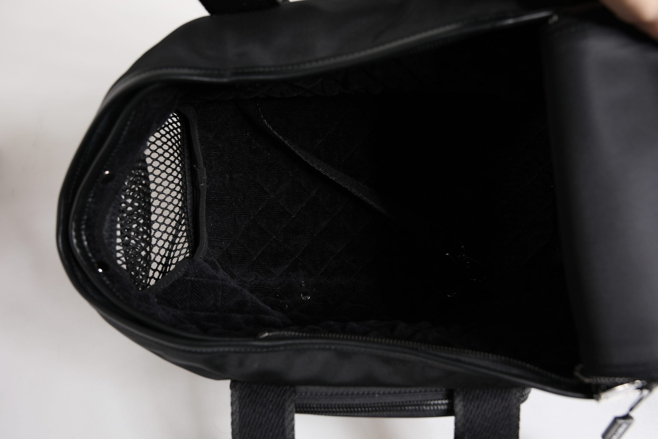 Dolce & Gabbana Black Shoulder Strap Pet Carry Logo Plaque Bag Dolce & Gabbana