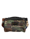 Dolce & Gabbana Multicolor Camouflage Patchwork Logo Waist Fanny Pack Dolce & Gabbana
