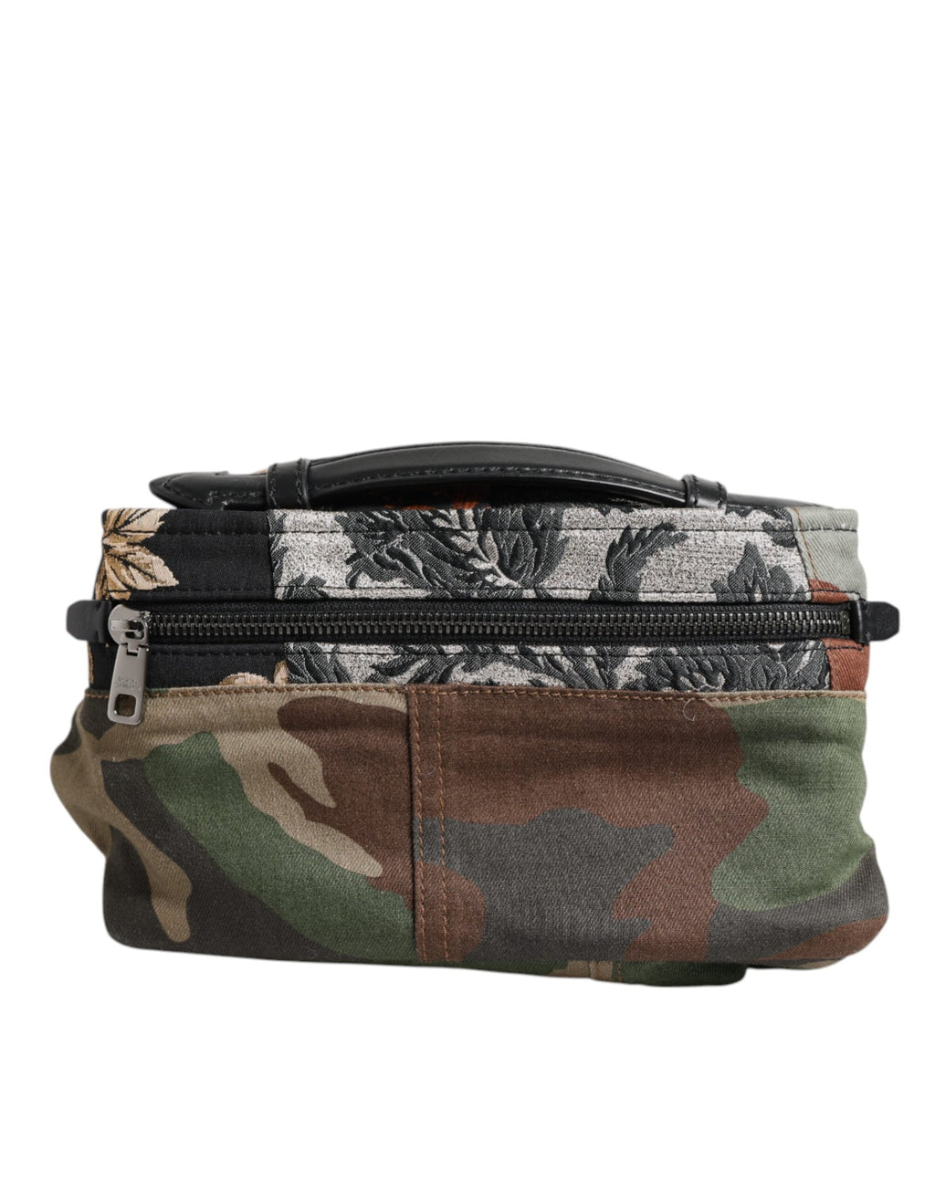 Dolce & Gabbana Multicolor Camouflage Patchwork Logo Waist Fanny Pack Dolce & Gabbana