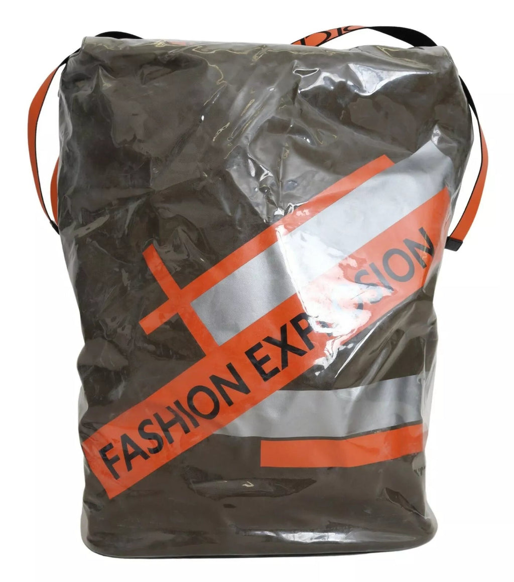 Dolce & Gabbana Green Fashion Expression Oversized Plastic Tote Bag Dolce & Gabbana