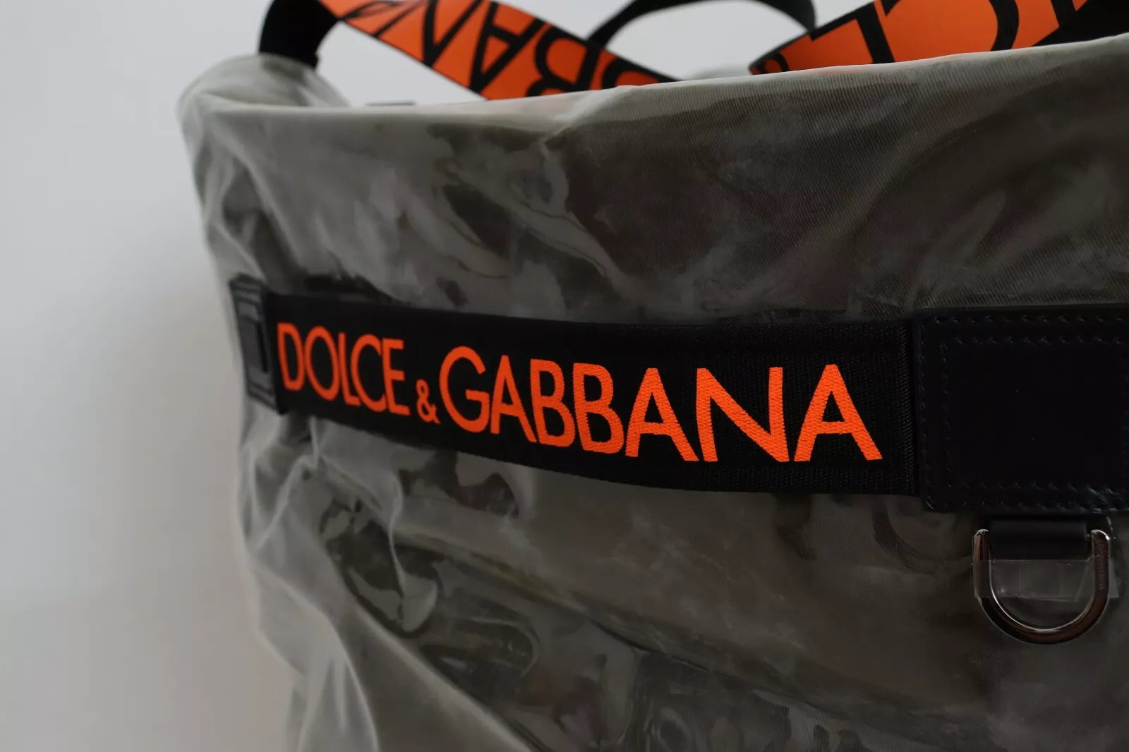 Dolce & Gabbana Green Fashion Expression Oversized Plastic Tote Bag Dolce & Gabbana