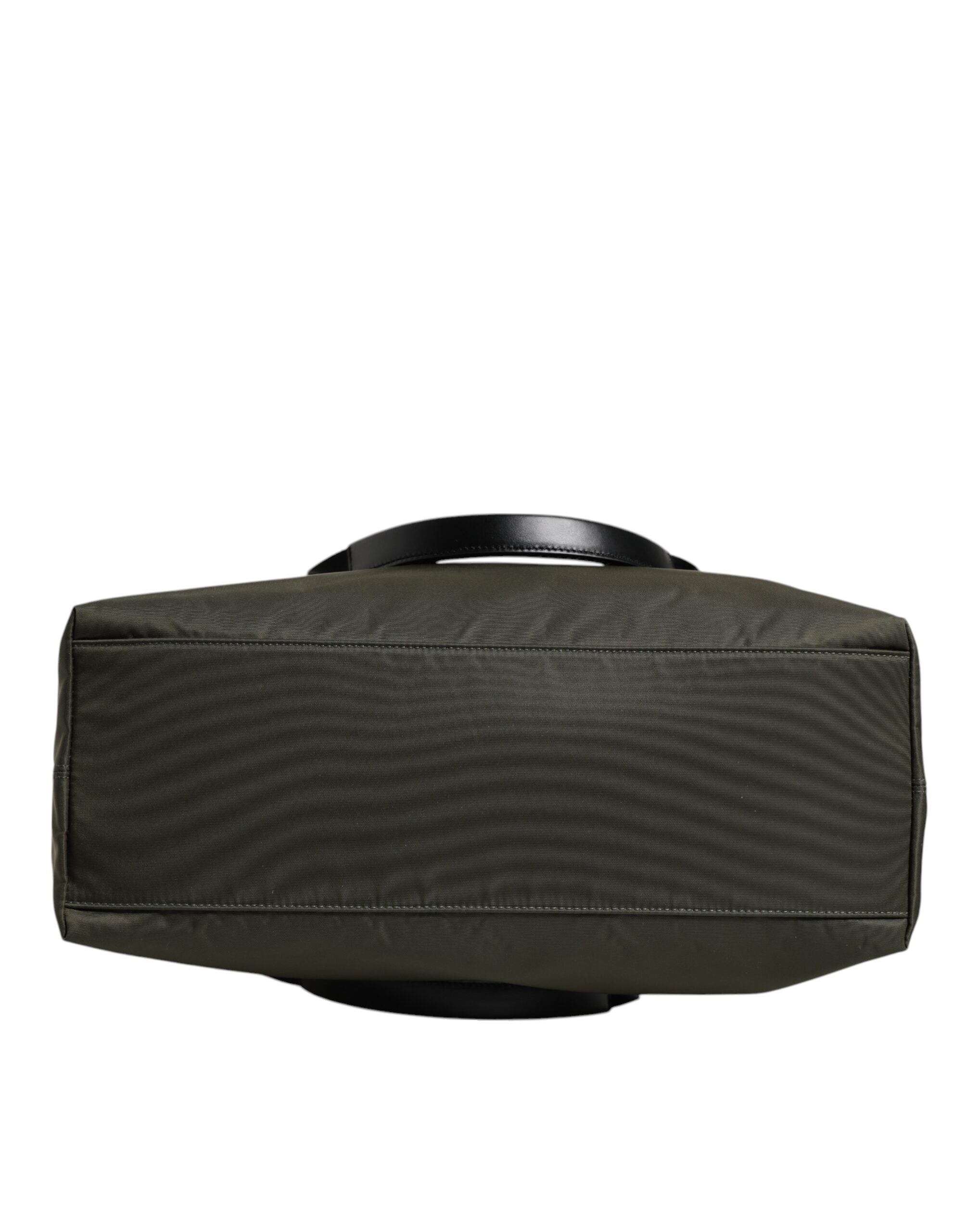 Dolce & Gabbana Military Green Nylon Shoulder Strap Tote Bag Dolce & Gabbana