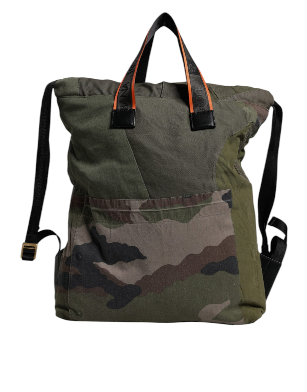 Dolce & Gabbana Military Green Patchwork Rucksack Backpack II Dolce & Gabbana