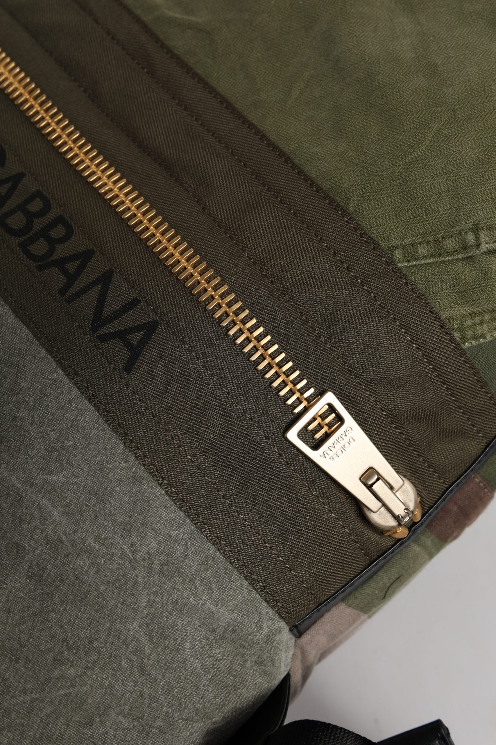 Dolce & Gabbana Military Green Patchwork Rucksack Backpack II Dolce & Gabbana