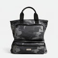 Dolce & Gabbana Gray Camo Cotton Multiple Compartments Tote Bag Dolce & Gabbana