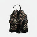 Dolce & Gabbana Multicolor Leopard Cotton Shoulder Bucket Bag Dolce & Gabbana