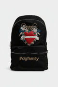 Dolce & Gabbana Black Nylon #DGFAMILY Embellished Backpack VULCANO Bag Dolce & Gabbana