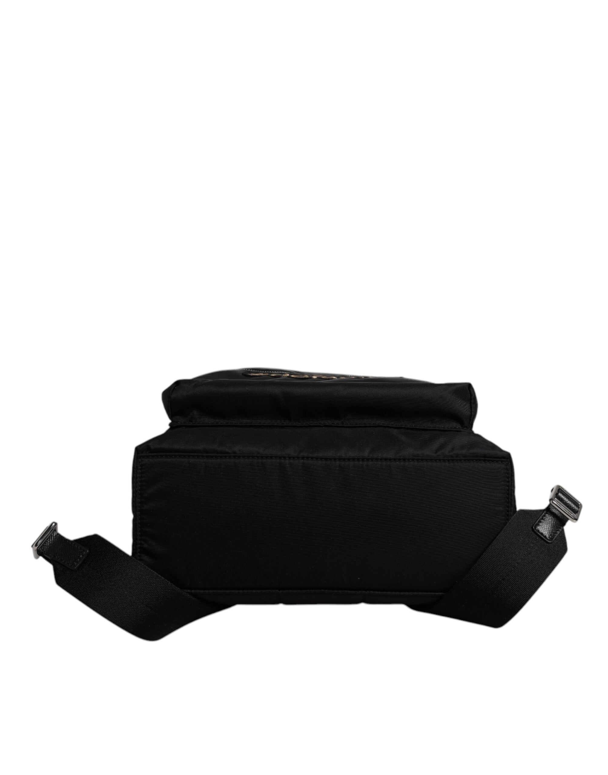 Dolce & Gabbana Black Nylon #DGFamily Embellished VULCANO Backpack Dolce & Gabbana
