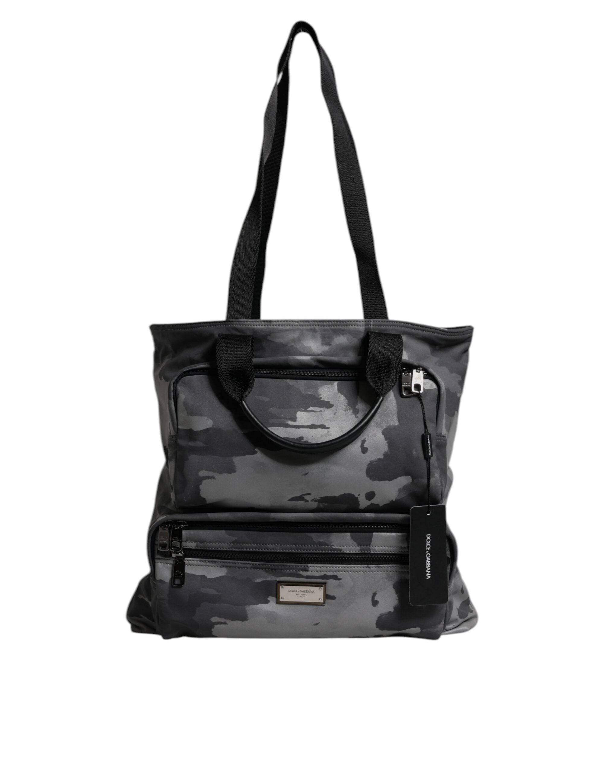 Dolce & Gabbana Black Camouflage Shoulder Strap Logo Plaque Bag II Dolce & Gabbana