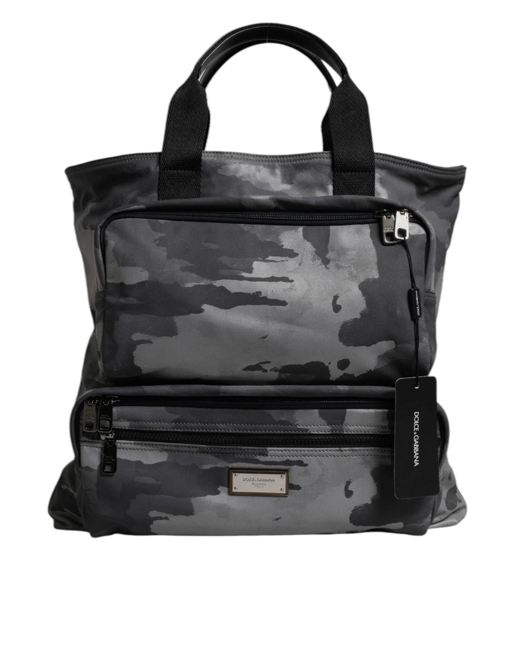 Dolce & Gabbana Black Camouflage Shoulder Strap Logo Plaque Bag II Dolce & Gabbana
