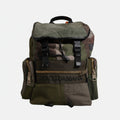 Dolce & Gabbana Military Green Patchwork School Backpack Bag Dolce & Gabbana