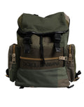 Dolce & Gabbana Military Green Patchwork School Backpack IV Dolce & Gabbana