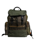 Dolce & Gabbana Military Green Patchwork Travel Backpack VIII Dolce & Gabbana