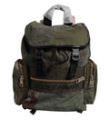 Dolce & Gabbana Military Green Patchwork Travel Backpack IX Dolce & Gabbana