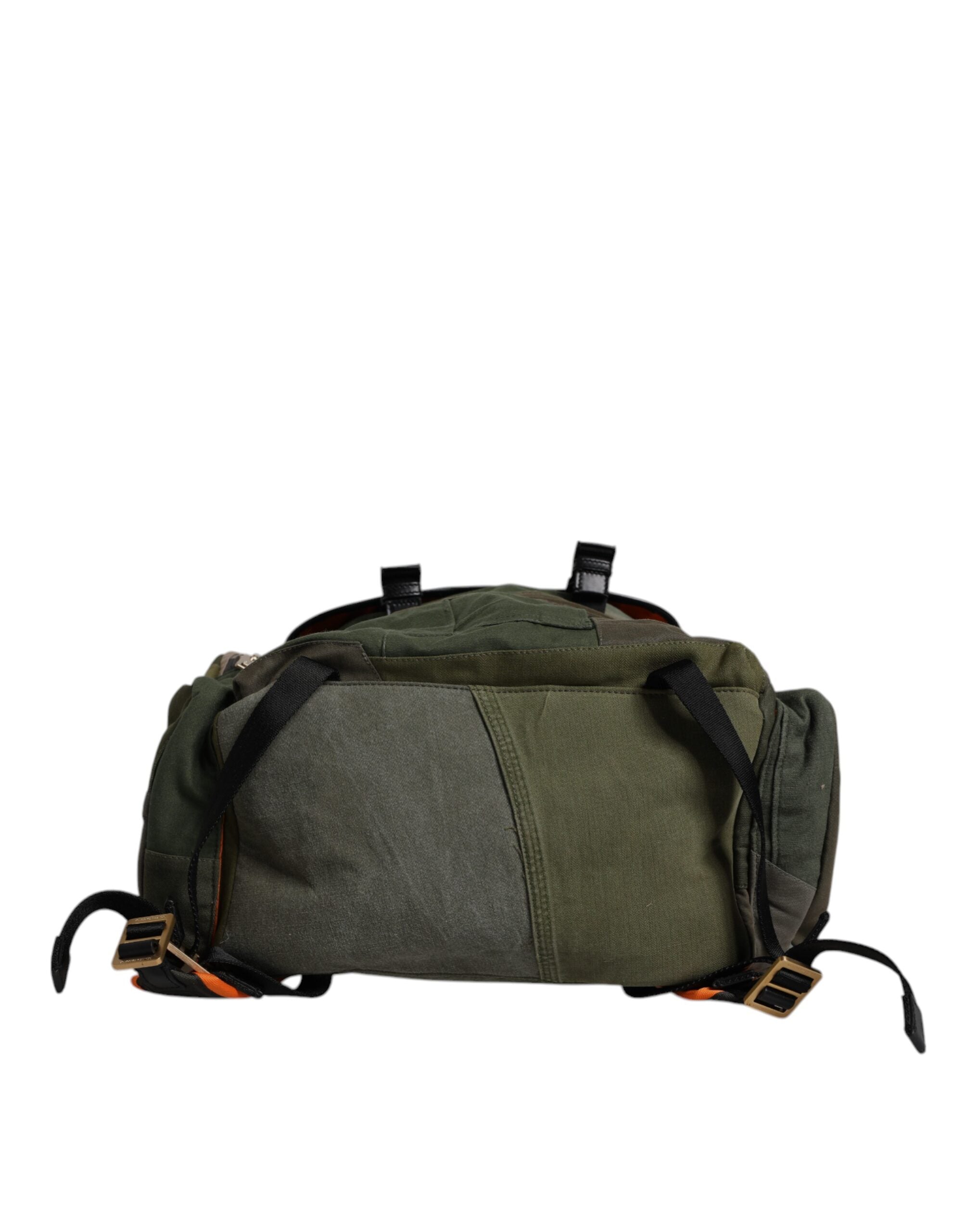 Dolce & Gabbana Military Green Patchwork Travel Backpack XI Dolce & Gabbana