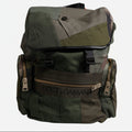 Dolce & Gabbana Military Green Patchwork Travel Backpack Bag Dolce & Gabbana