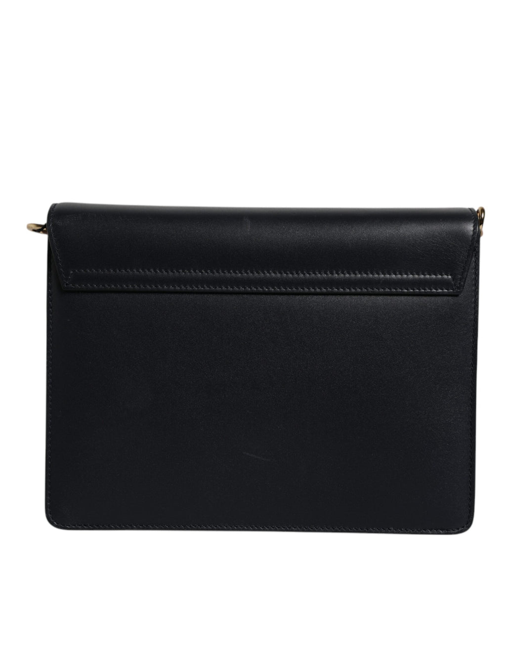 Dolce & Gabbana Black Calfskin Leather Shoulder Strap Bag Dolce & Gabbana
