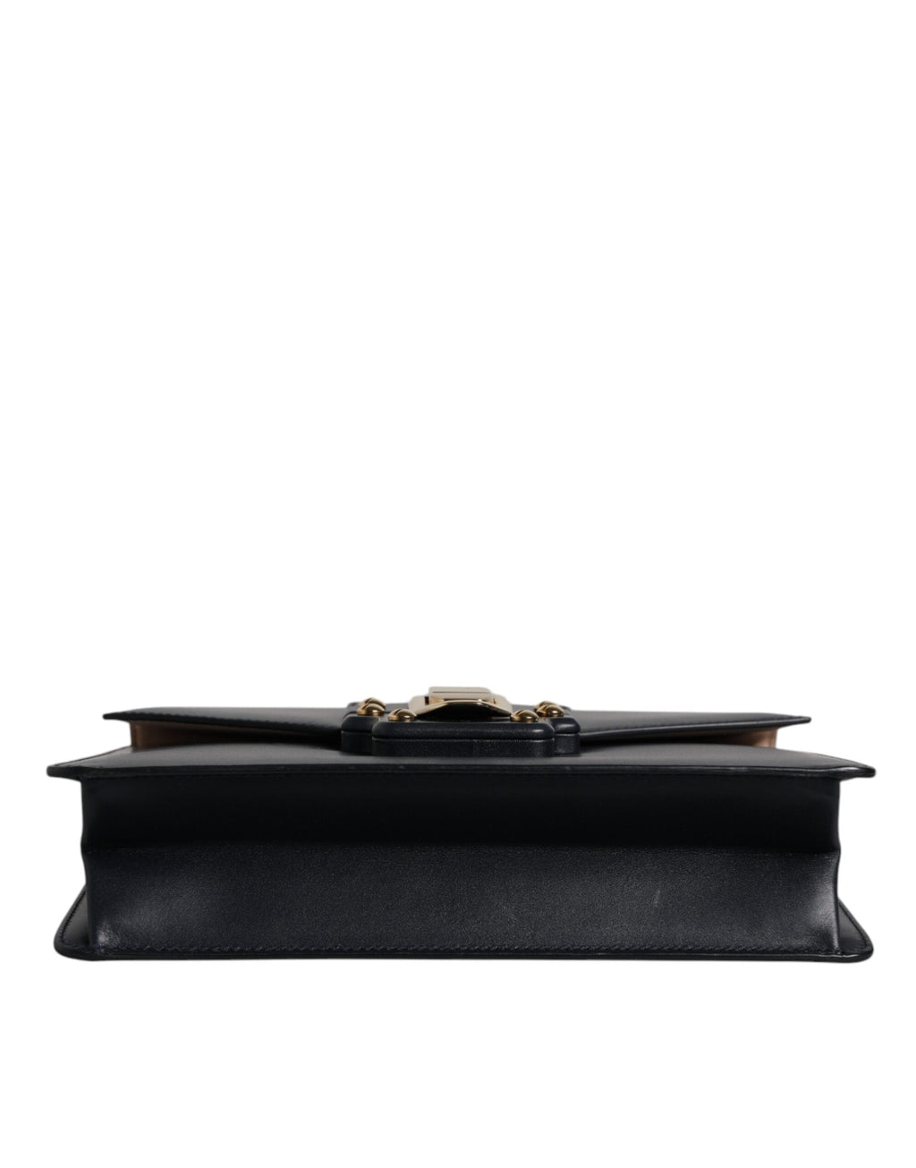 Dolce & Gabbana Black Calfskin Leather Shoulder Strap Bag Dolce & Gabbana