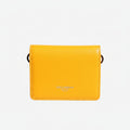 Dolce & Gabbana Yellow Leather Bifold Card Holder Crossbody Bag Dolce & Gabbana