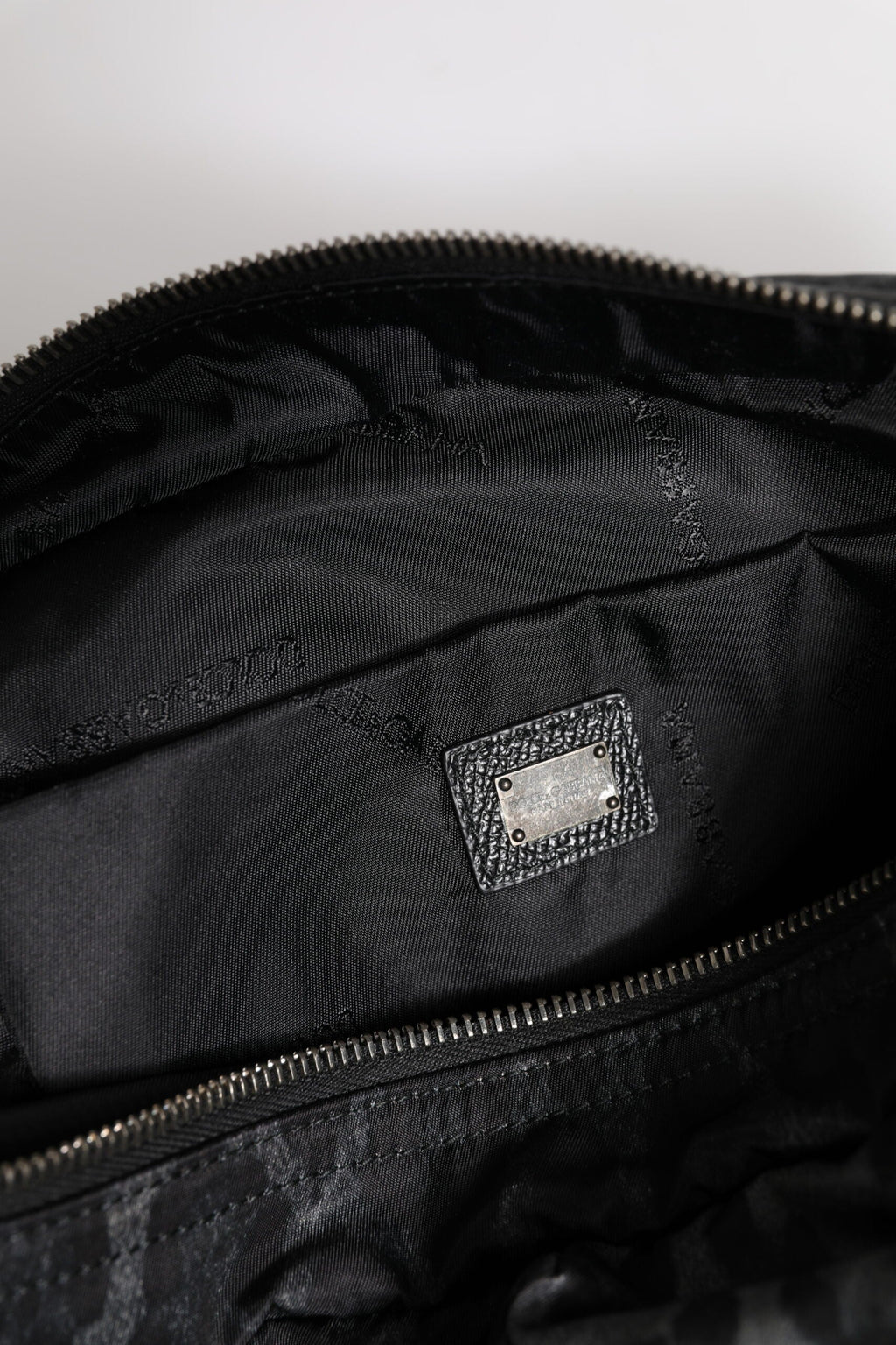 Dolce & Gabbana Black Gray DG Logo Belt Bag with Leopard Detail Dolce & Gabbana