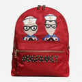 Dolce & Gabbana Red #DGFAMILY VULCANO Embellishment Backpack Bag Dolce & Gabbana
