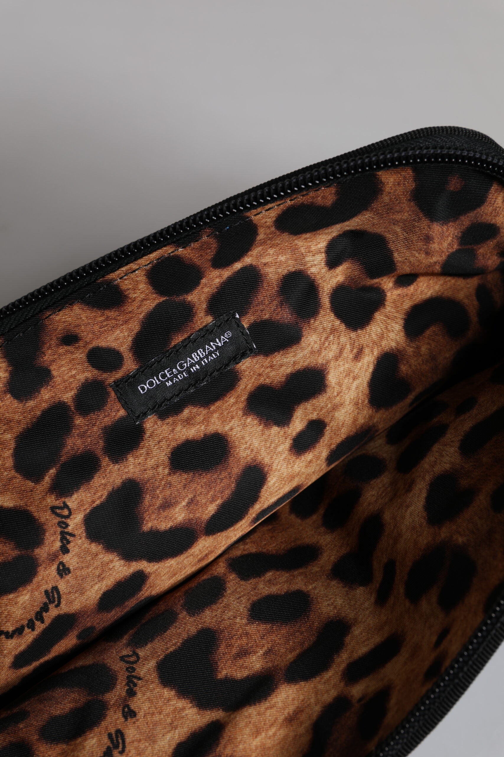 Dolce & Gabbana Blue DG Logo Print Clutch Zip Borse Pouch Bag Dolce & Gabbana