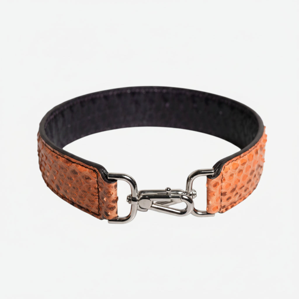 Dolce & Gabbana Black Beige Exotic Leather Bag Shoulder Strap Dolce & Gabbana