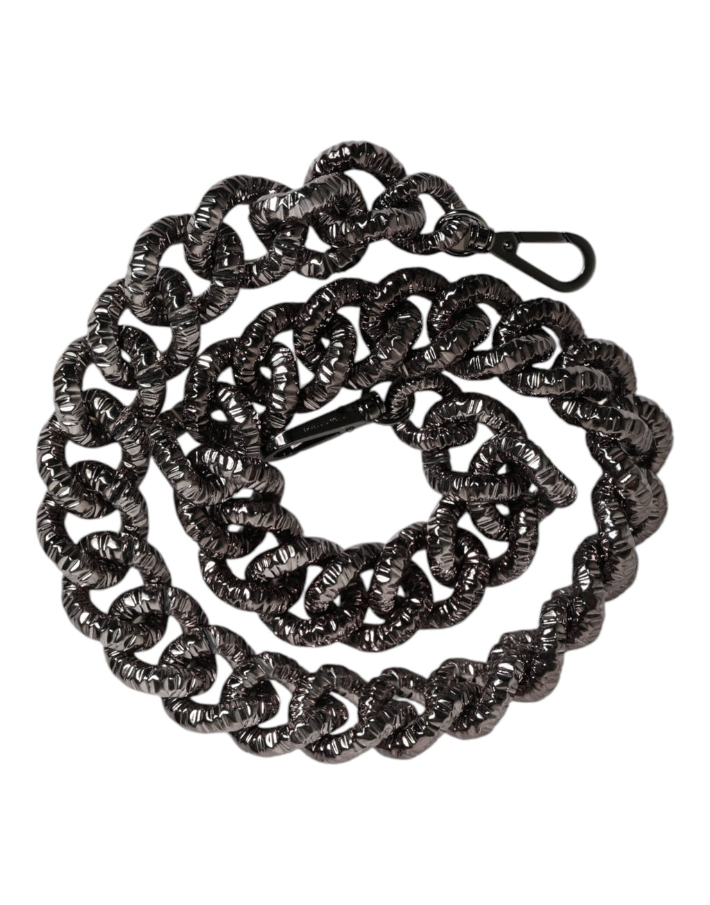 Dolce & Gabbana Black Chain Logo Engraved Bag Shoulder Strap Dolce & Gabbana