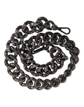 Dolce & Gabbana Black Chain Logo Engraved Bag Shoulder Strap Dolce & Gabbana