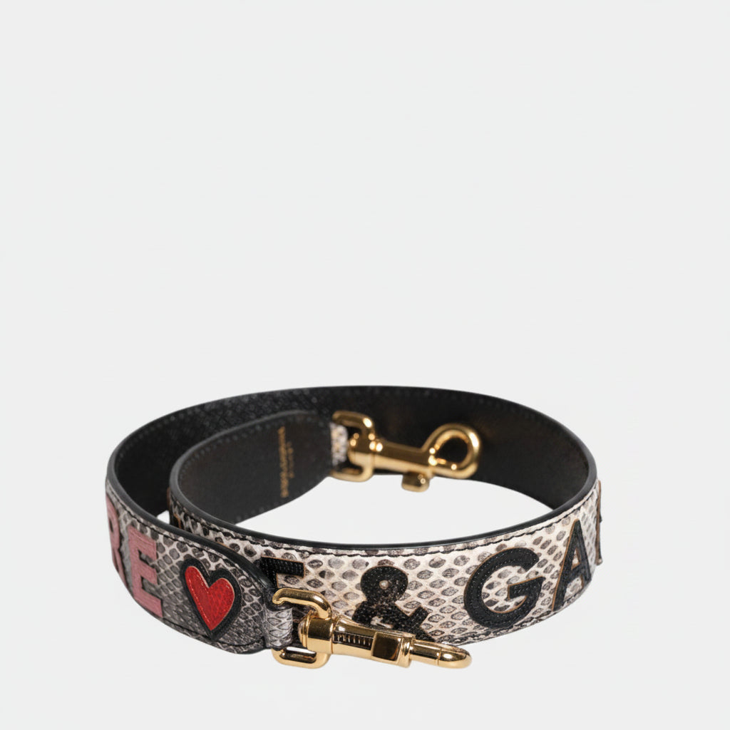 Dolce & Gabbana Multicolor DG AMORE Patch Bag Shoulder Strap Dolce & Gabbana